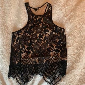 Express black lace top